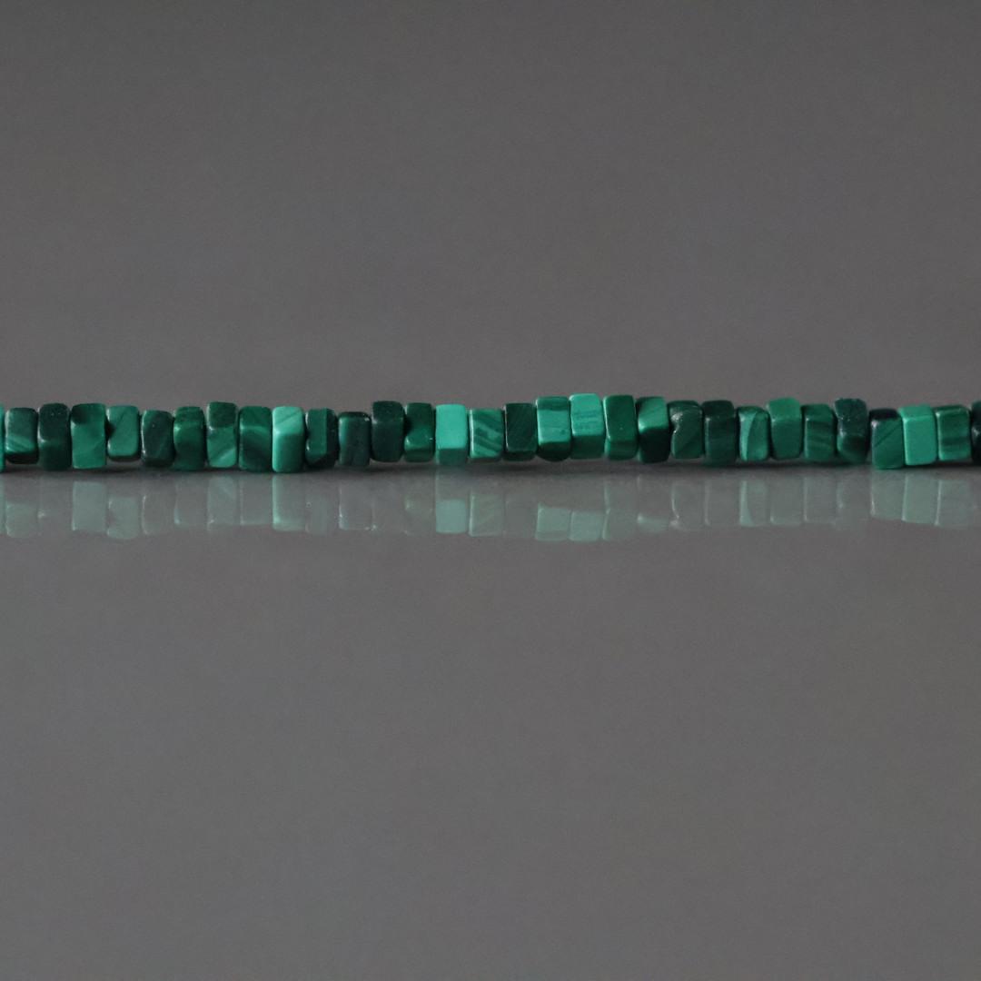 1.5mm AAA Malachite Beads Rectangle Slice Beads Cube 7"