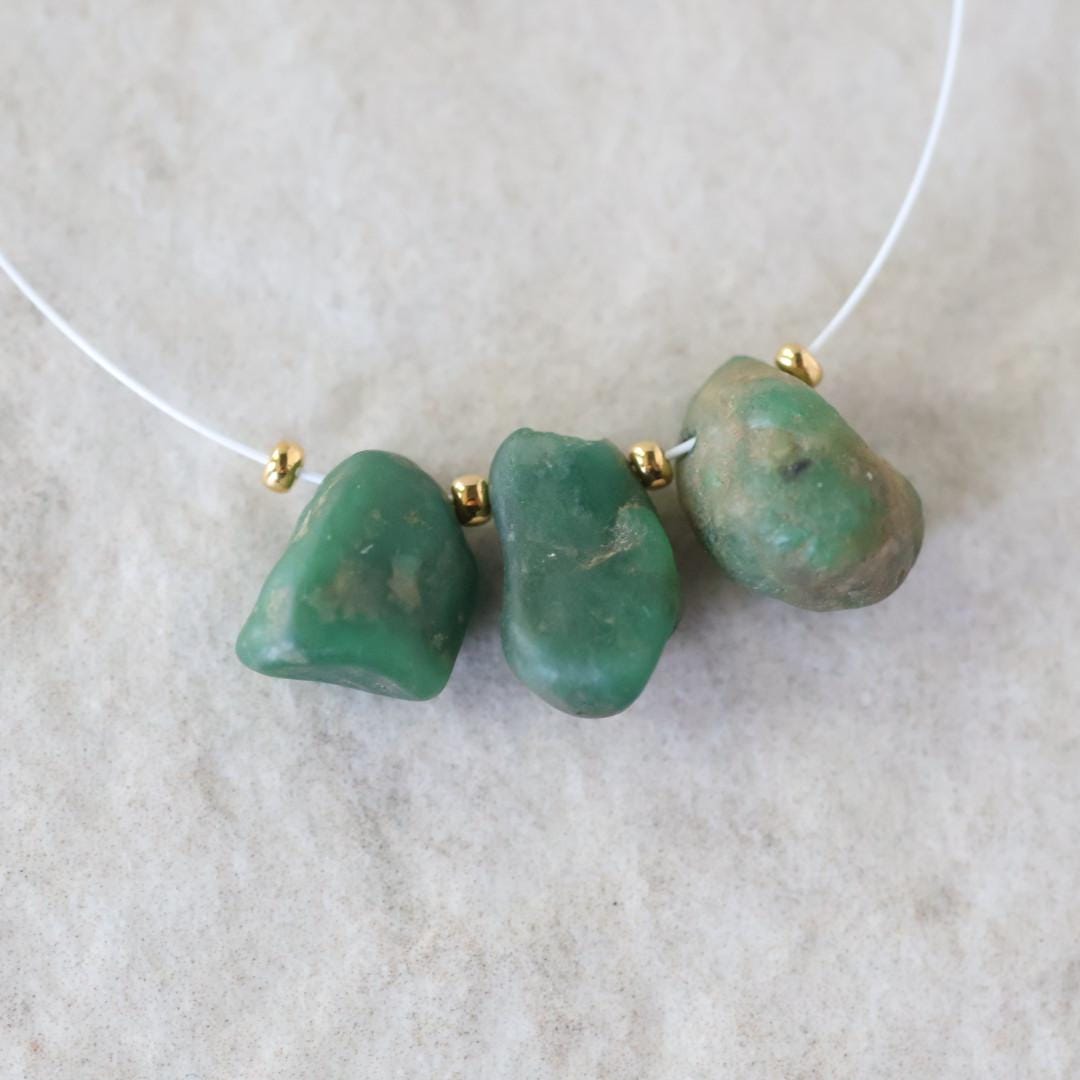 10-12mm Natural Raw Emerald Nugget Beads Briolettes Rough Stones Chunks Green Gemstone for DIY Jewelry Making