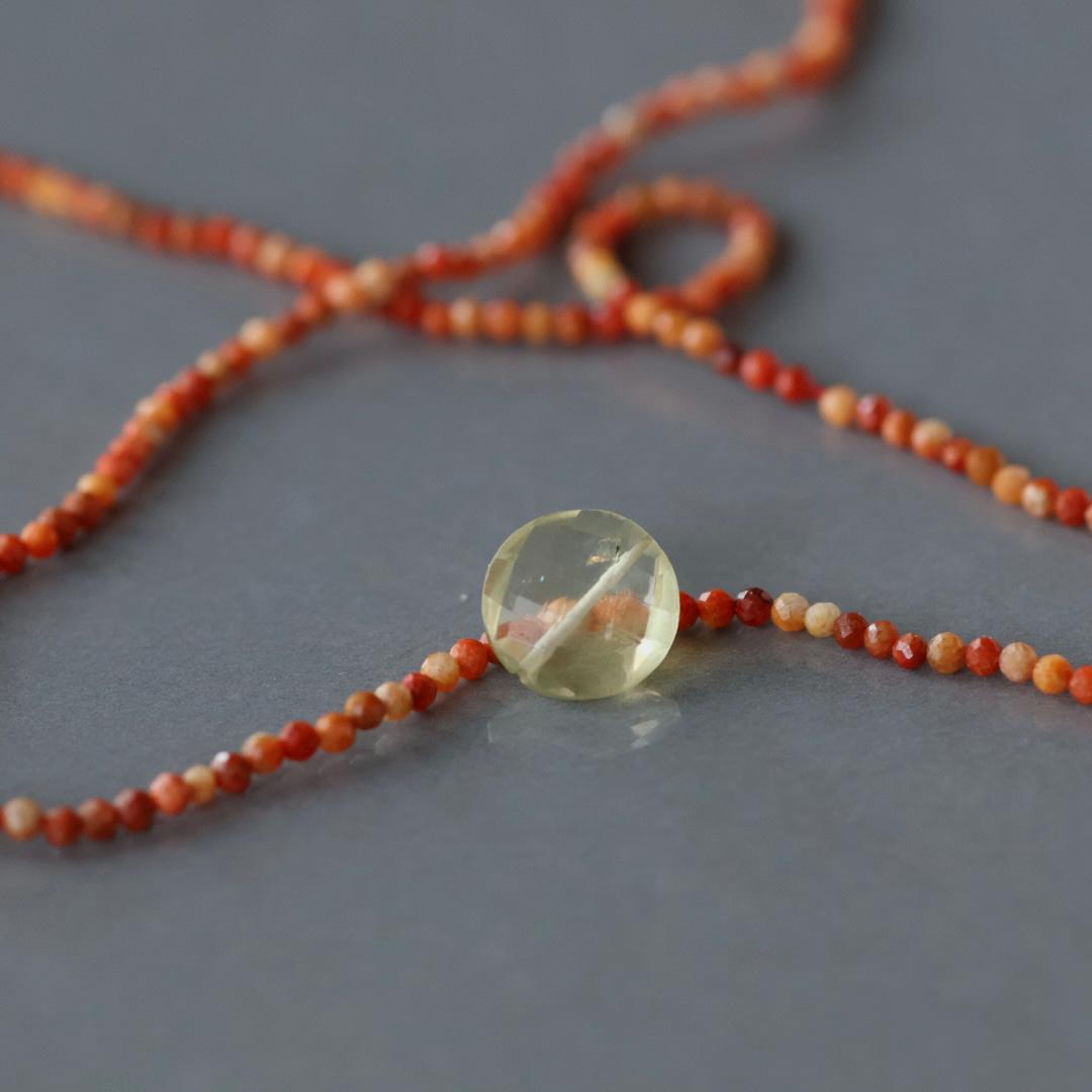 11mm Natural Yellow Topaz Coin Bead – Natural Gemstone - 1 pc