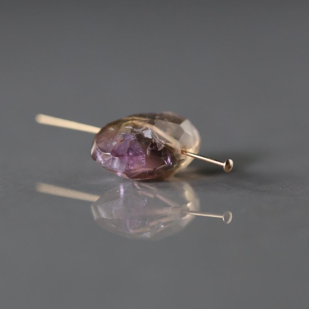 12x17mm Ametrine Oval Large Beads – Faceted Oval Natural Gemstone