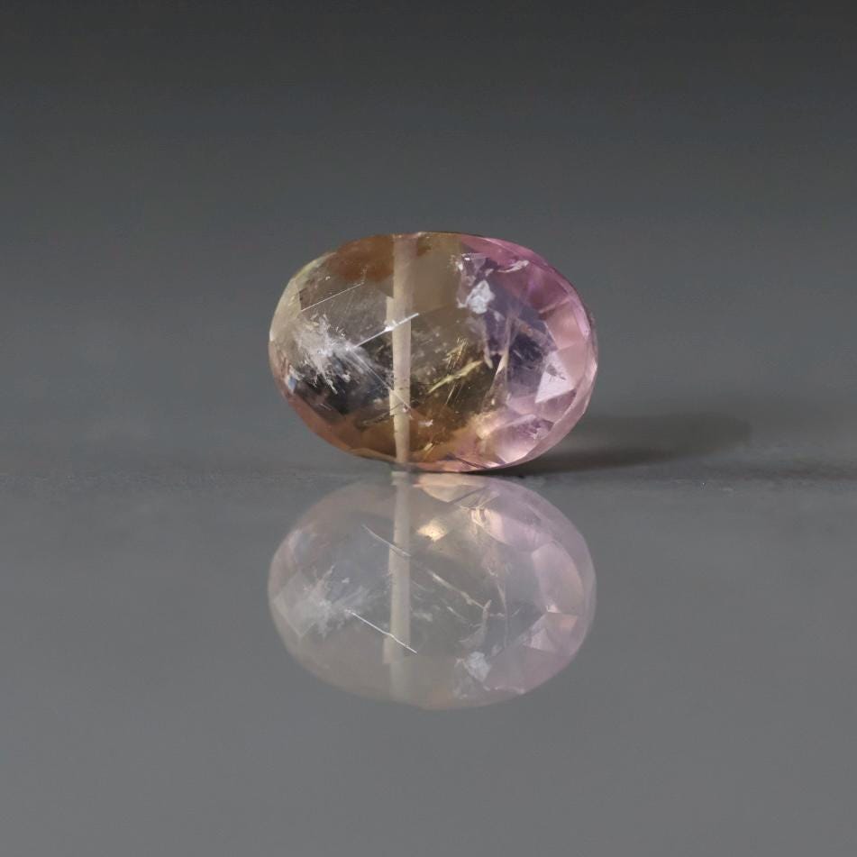 12x17mm Ametrine Oval Large Beads – Faceted Oval Natural Gemstone