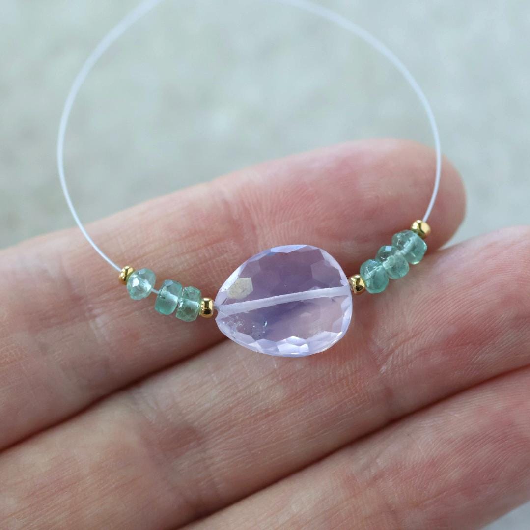 14mm Natural Scapolite Faceted Bead Paraiba Blue Tourmaline Faceted Rondelle Lavender Quartz Gemstone for DIY Jewelry Making