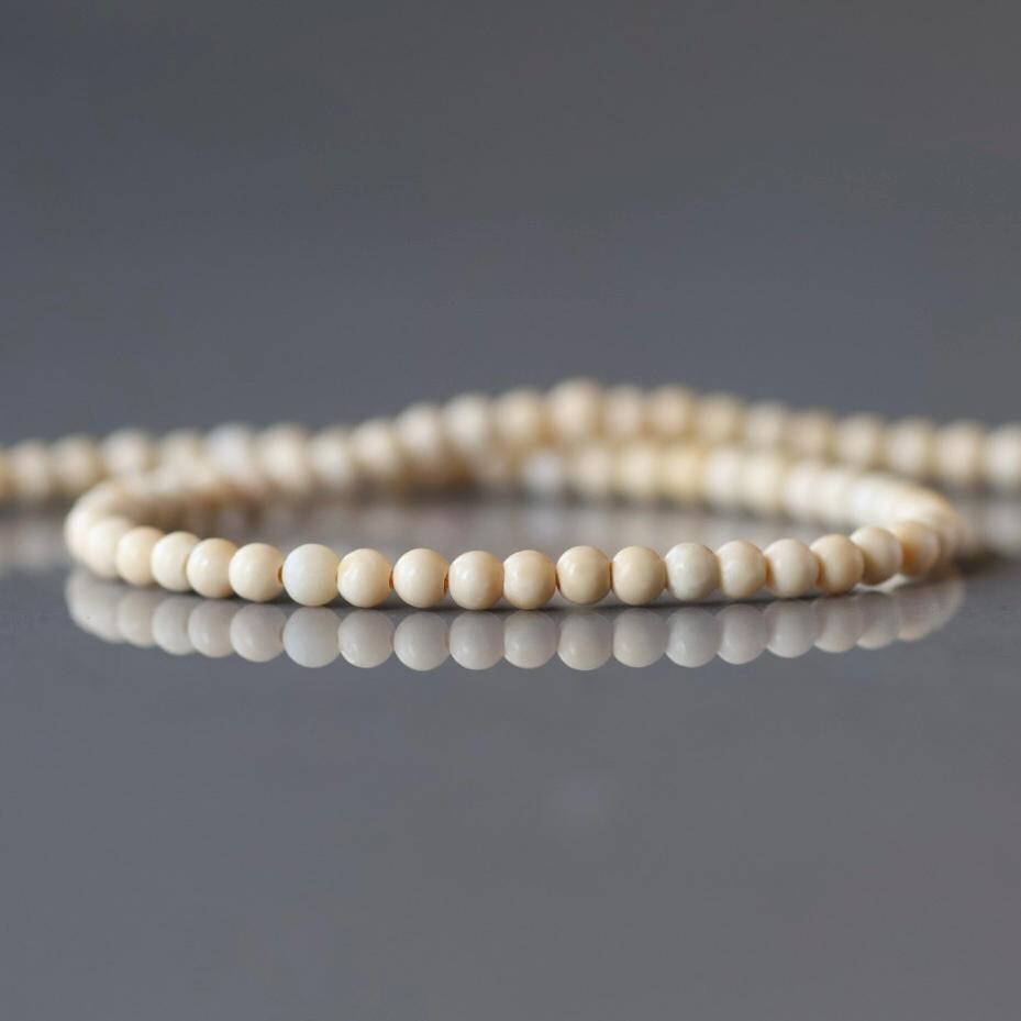 2.5mm Yellow Jade Beads – Tiny Smooth Round Natural Gemstone 15" Strand
