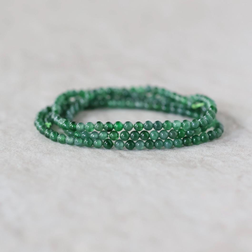 2mm AAA Guatemala Jade Beads -Smooth Round Natural Gemstone 15"