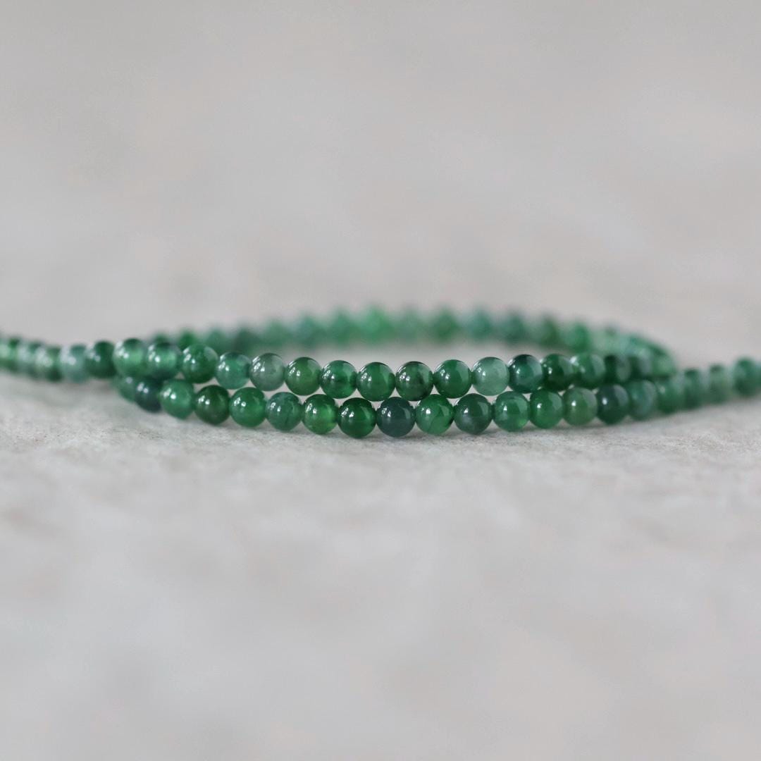 2mm AAA Guatemala Jade Beads -Smooth Round Natural Gemstone 15"