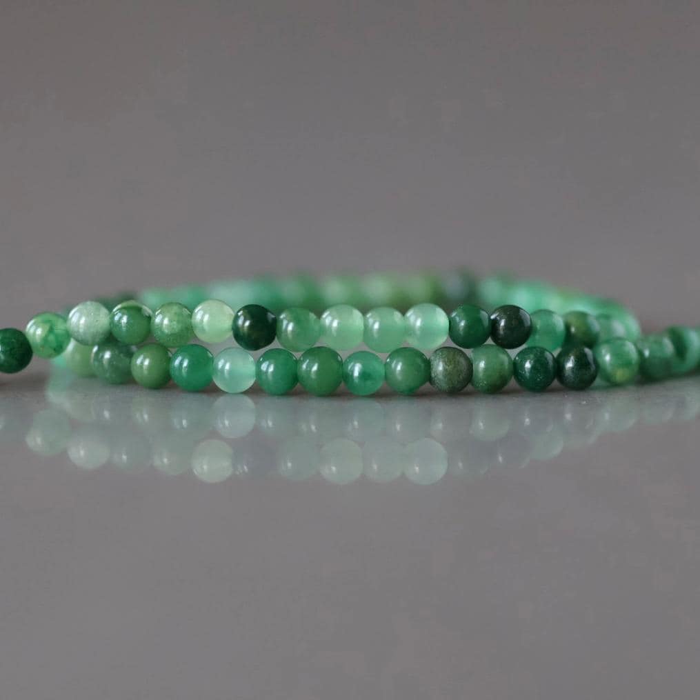 2mm African Jade Beads – Tiny Smooth Round Natural Gemstone 15" Strand