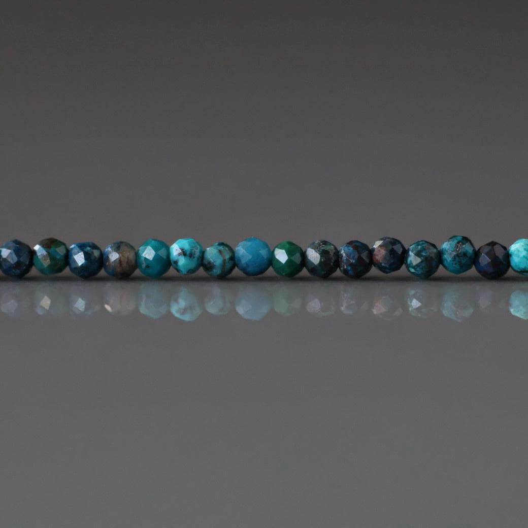 2mm Quantum Quattro Beads – Tiny Faceted Round Natural Gemstone 15" Strand