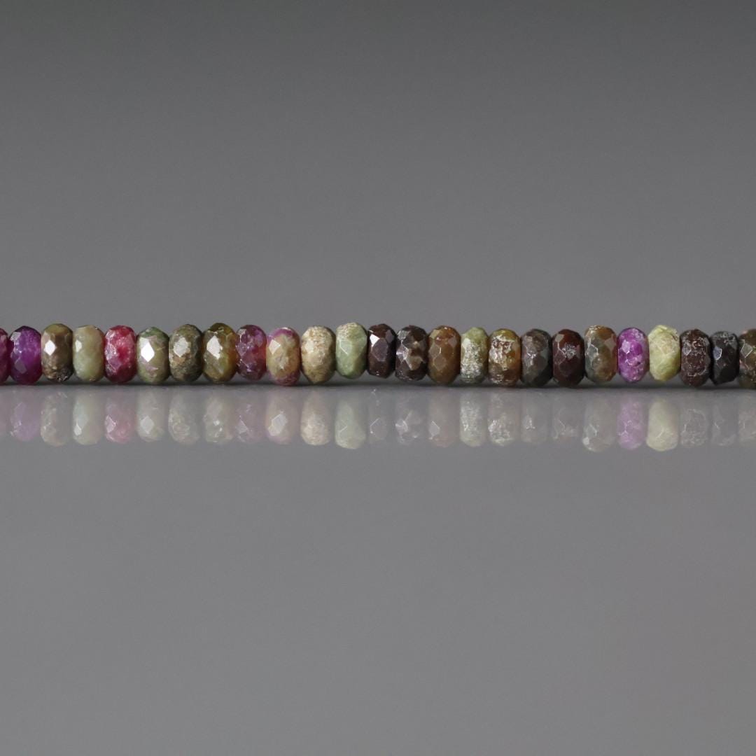 2mm Rare Stichtite Atlantasite Faceted Beads 7” Purple Green Genuine Gemstone Beads Serpentine for Jewelry Making Beading Craft Gift Beads