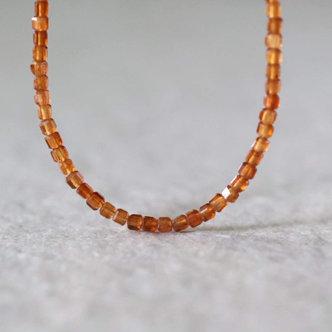 2mm Rare Topazolite Garnet Cube Beads Yellow Garnet Strand 4" Faceted Genuine Gemstone Natural for DIY Jewelry Making Earrings