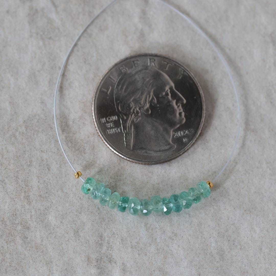 3.5mm Paraiba Blue Tourmaline Beads Rondelle 10 PCs Faceted Genuine Gemstone Beads Jewelry Making Gift October Birthstone