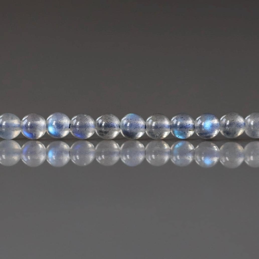 3mm AAA Labradorite Beads - Smooth Round Micro Gemstone 15" Strand