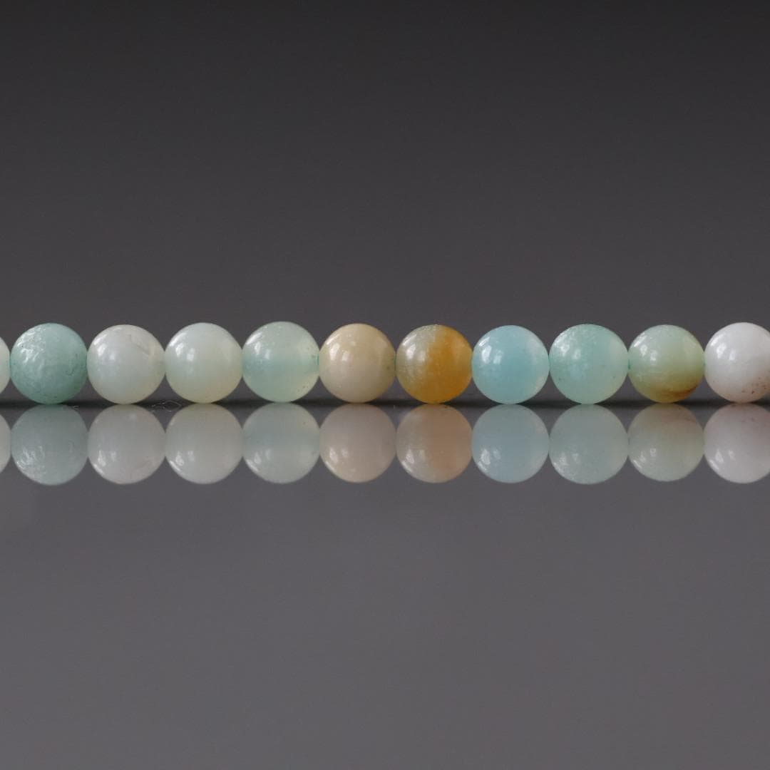 3mm Amazonite Beads – Smooth Round Micro Gemstone 15" Strand