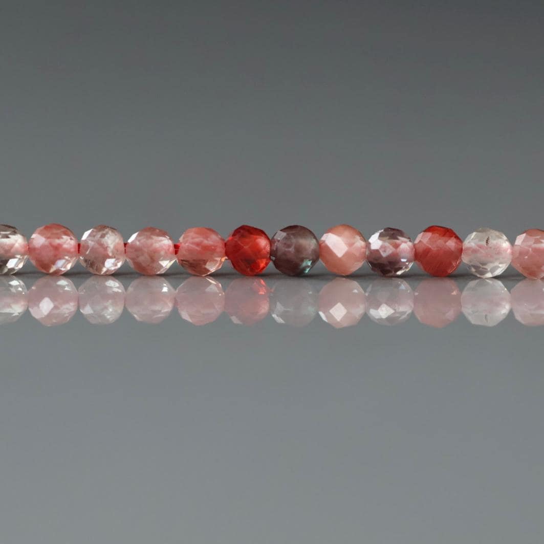3mm Andesine Beads – Faceted Round Micro Gemstone 15" Strand