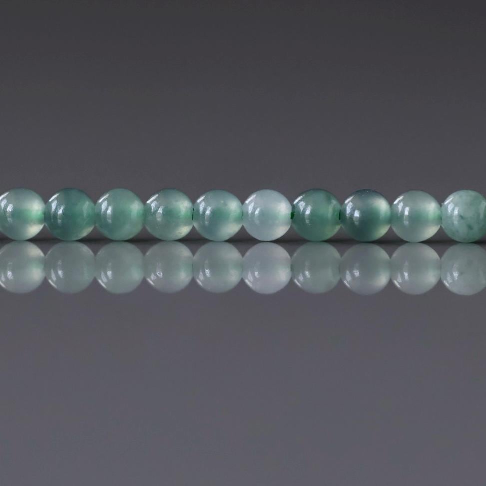 3mm Guatemala Jade Beads – Smooth Round Micro Gemstone 15" Strand