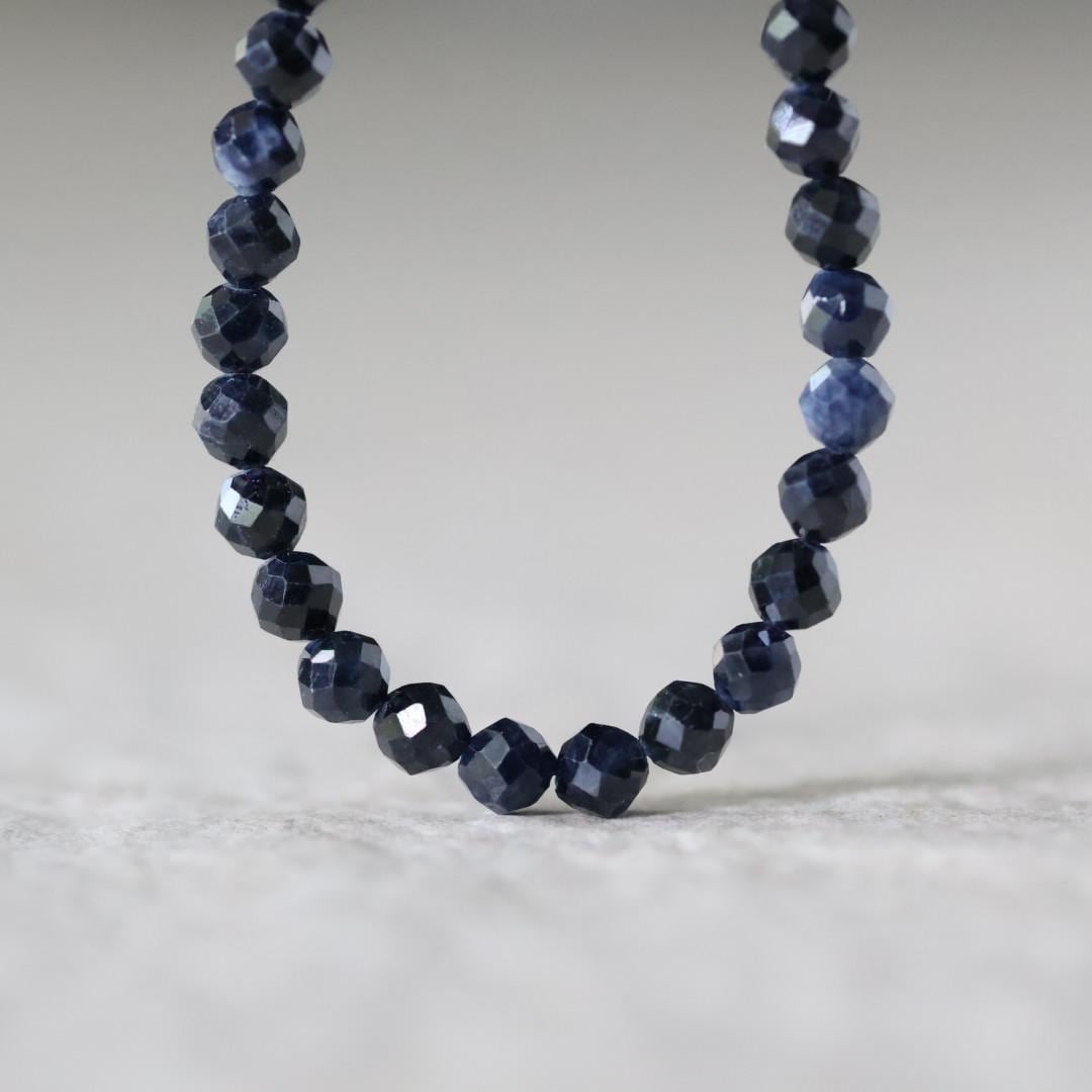 3mm Natural Sapphire Beads - Faceted Round Micro Gemstone