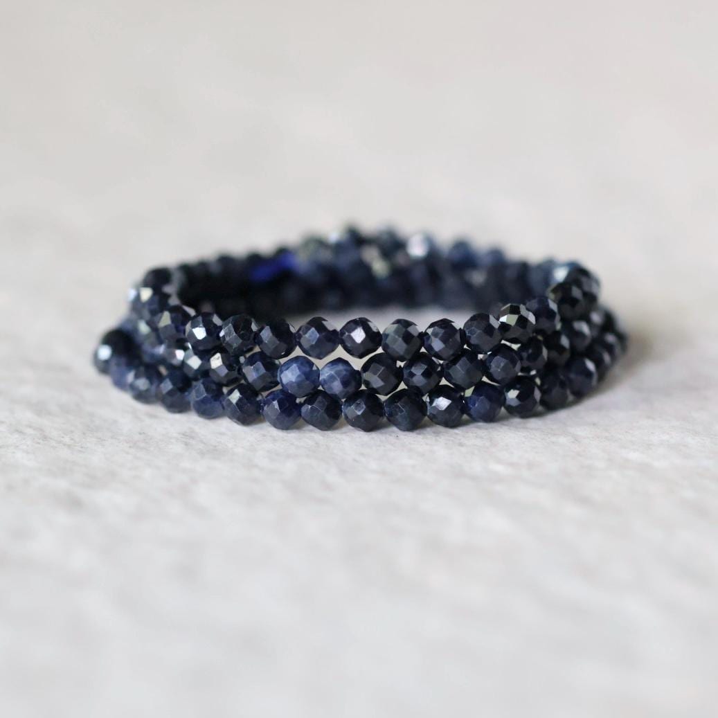 3mm Natural Sapphire Beads - Faceted Round Micro Gemstone