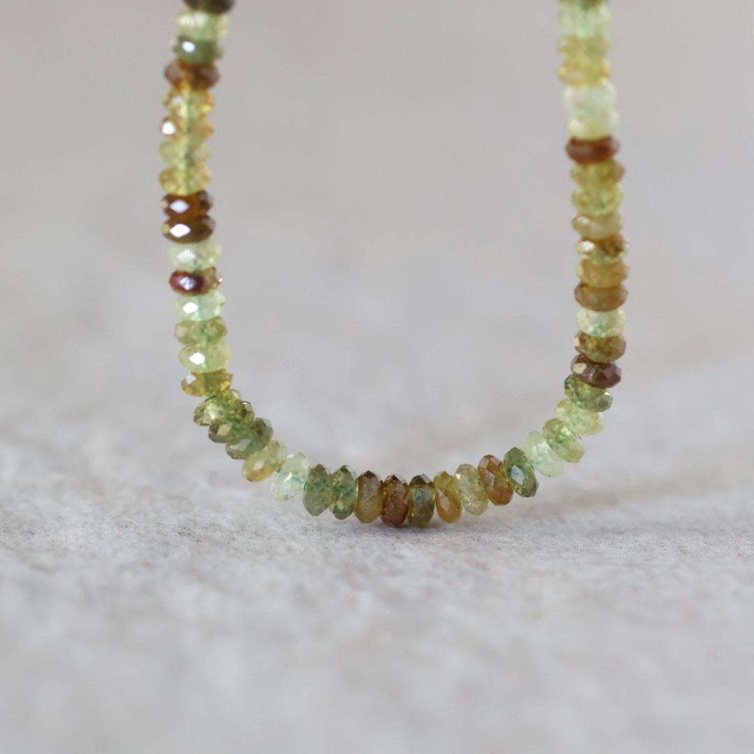 3mm Rare AAA Andradite Garnet Beads Faceted Rondelle Green Garnet Beads 7” Natural Gemstone DIY Jewelry Making Earrings Necklace
