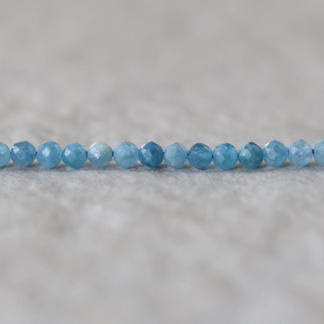 3mm Rare Paraiba Kyanite Beads Faceted Round Natural Gemstone for DIY Jewelry Making Beading Supplies