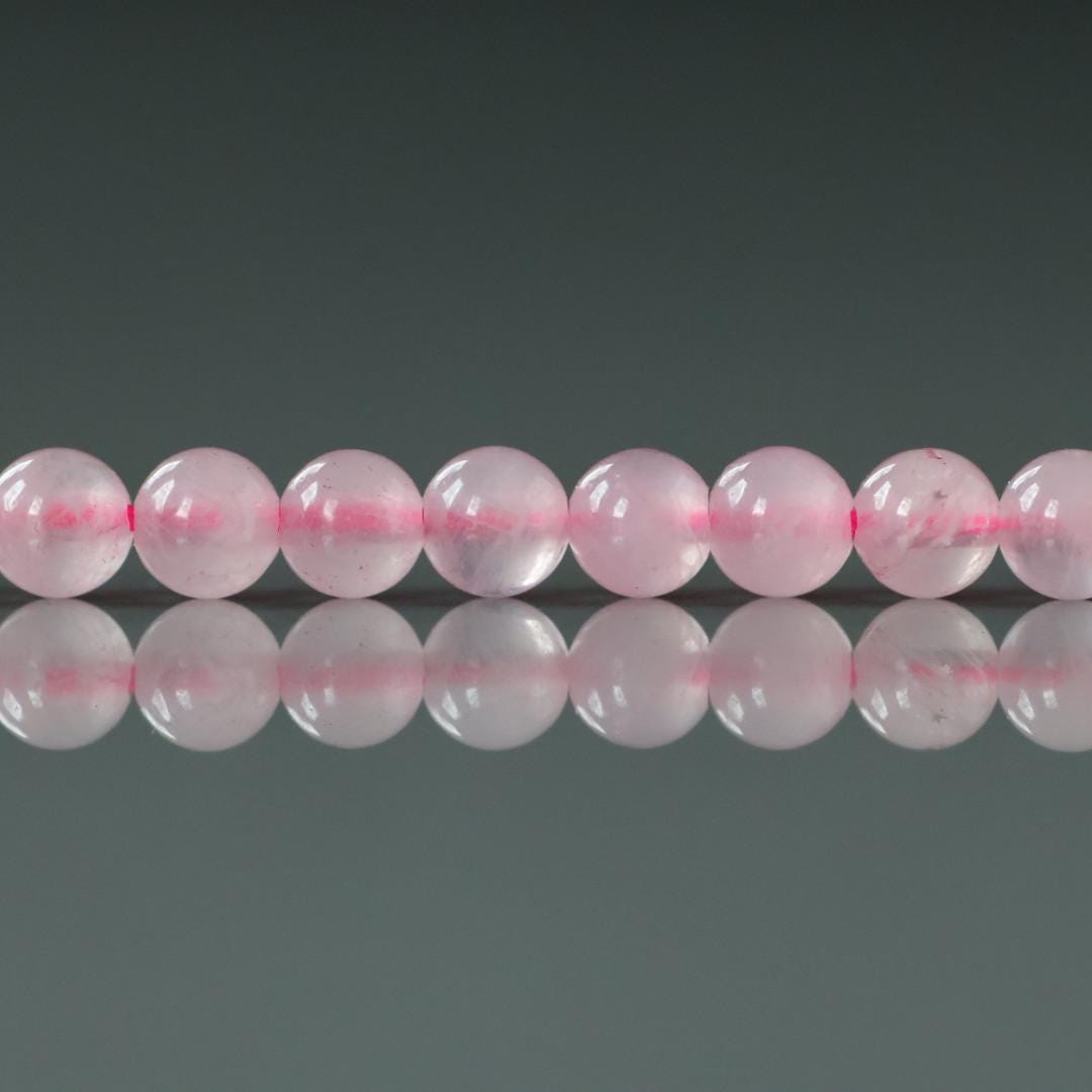 4.5mm Rose Quartz Beads – Smooth Round Natural Gemstone 15" Strand