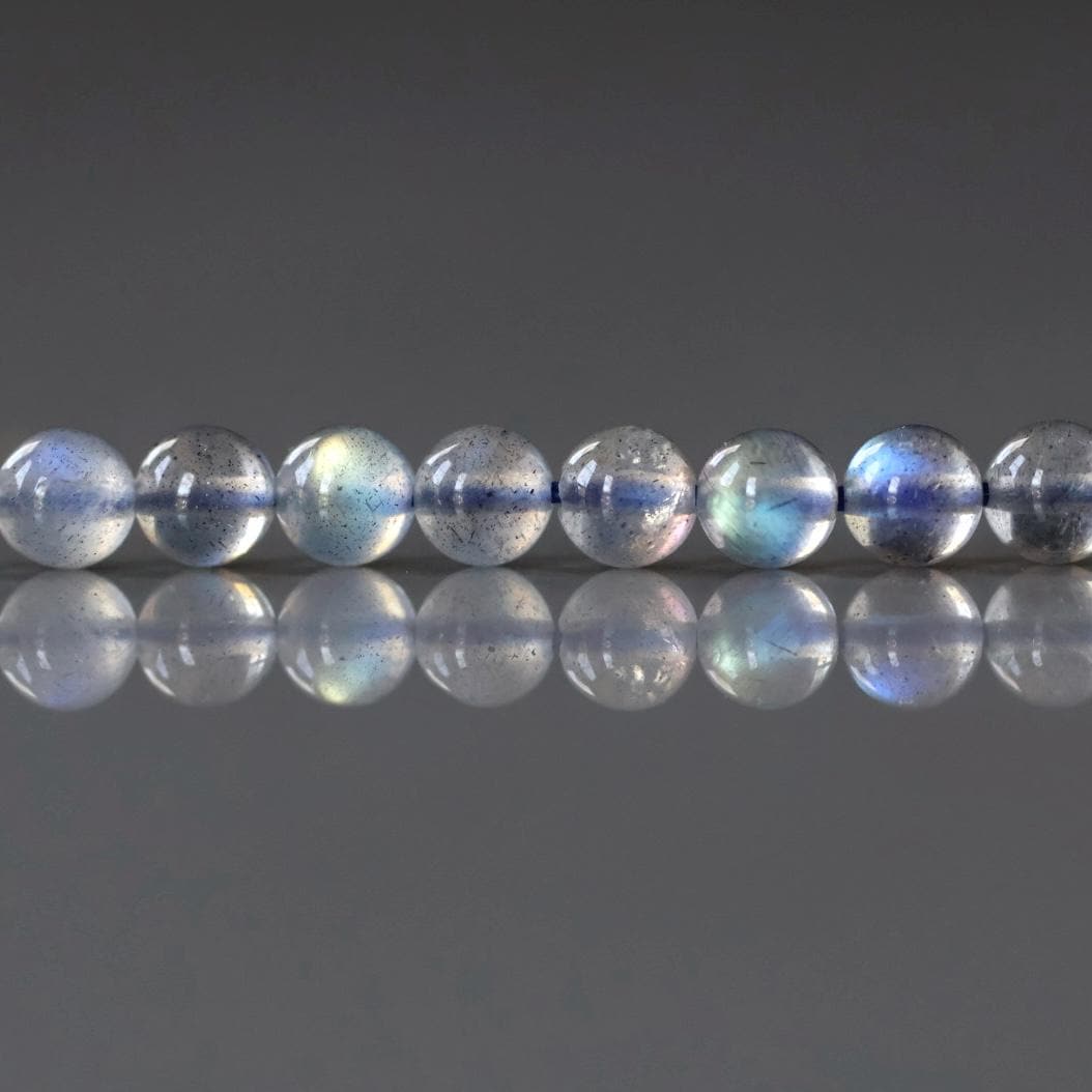 4mm AAA Labradorite Beads - Smooth Round Natural Gemstone 15" Strand