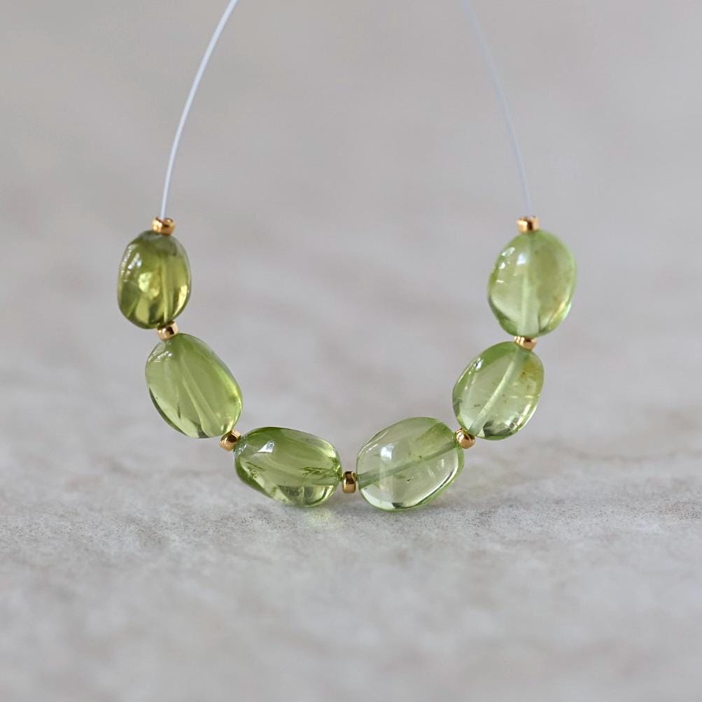 4mm AAA Peridot Beads Faceted Round 15" Transparent Green Gemstone Beads for Jewelry Making Beading Craft Gift August Birthstone Beads