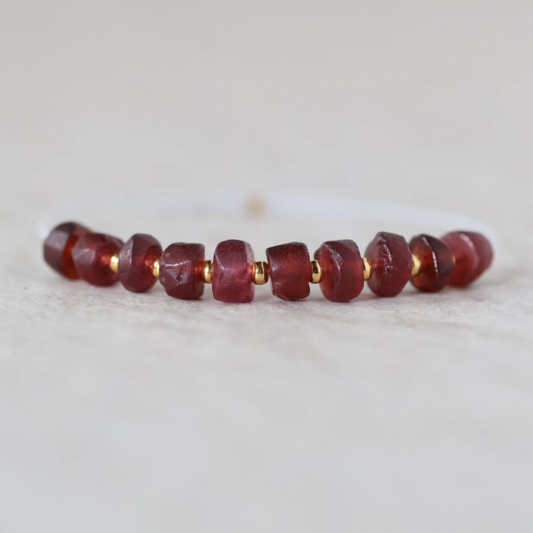 5mm 5.5mm Matte Mozambique Garnet Rondelle Beads Smooth 10 Pcs Natural Gemstone for DIY Jewelry Making Earrings Necklace