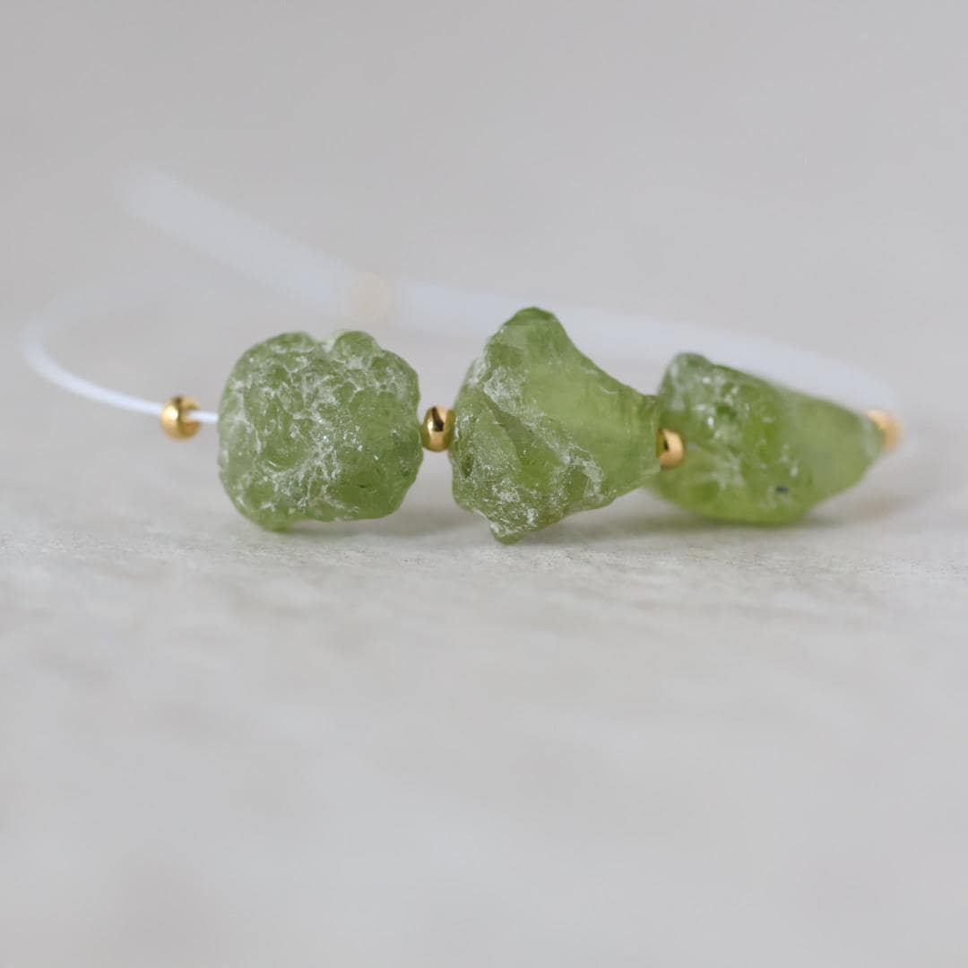 7-10mm Raw Peridot Nugget Beads 3 Pieces Freeform Chunks Rough Gemstone Green For DIY Jewelry Making