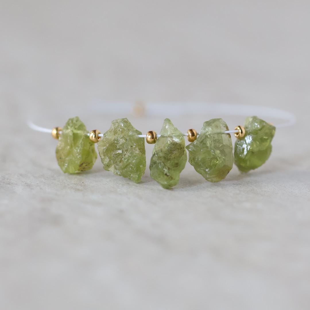 9-11mm Raw Peridot Nugget Beads Briolette 5 Pieces Freeform Chunks Rough Gemstone Green For DIY Jewelry Making