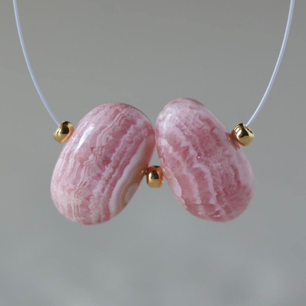 AAA Argentina Rhodochrosite Oval Beads Smooth 12x7mm Genuine Peach Gemstone Beads DIY Jewelry Making Gift