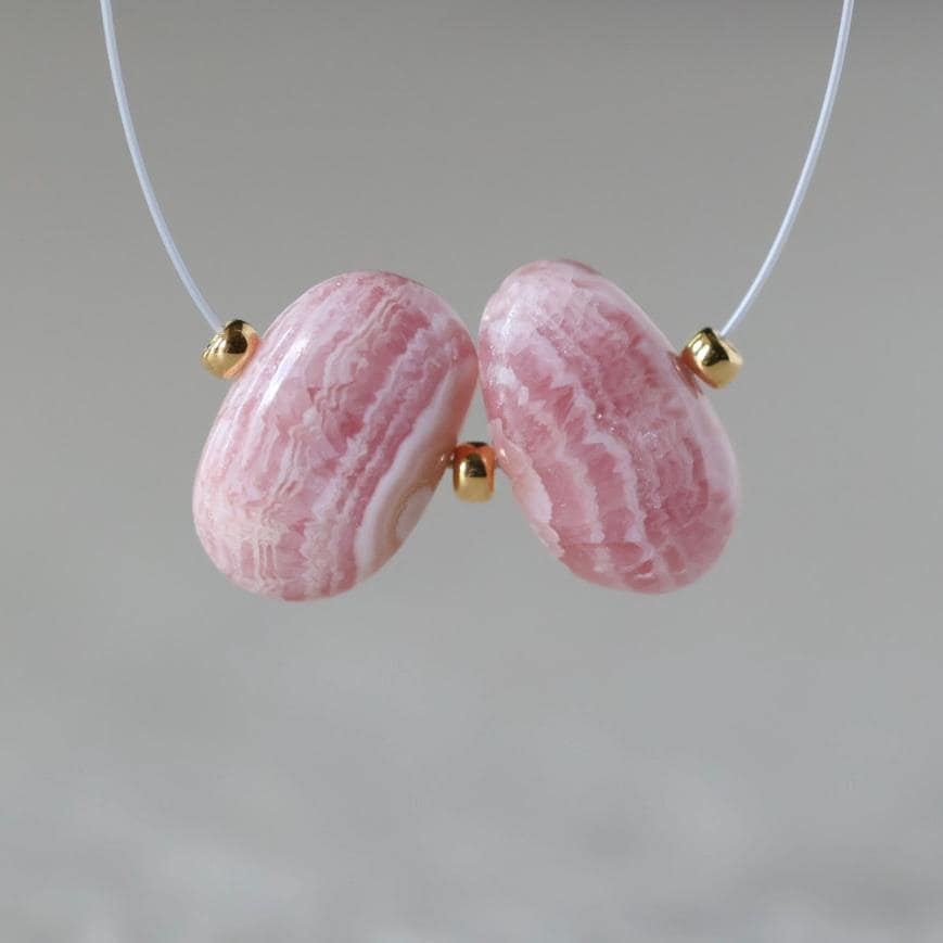 AAA Argentina Rhodochrosite Oval Beads Smooth 12x7mm Genuine Peach Gemstone Beads DIY Jewelry Making Gift