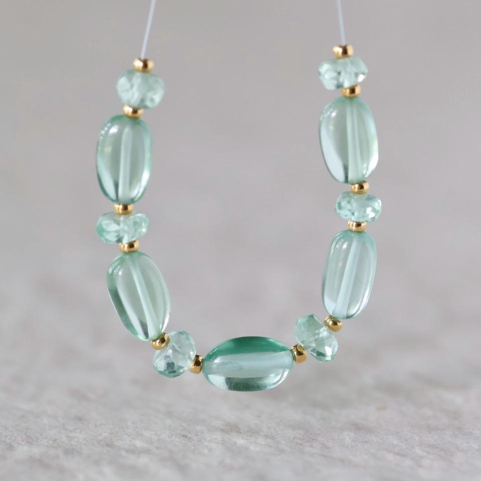 Green Sapphire Beads Smooth Oval 6x9mm 4 PCs Nuggets Genuine Gemstone Beads Jewelry Making Beading Craft Gift September Birthstone
