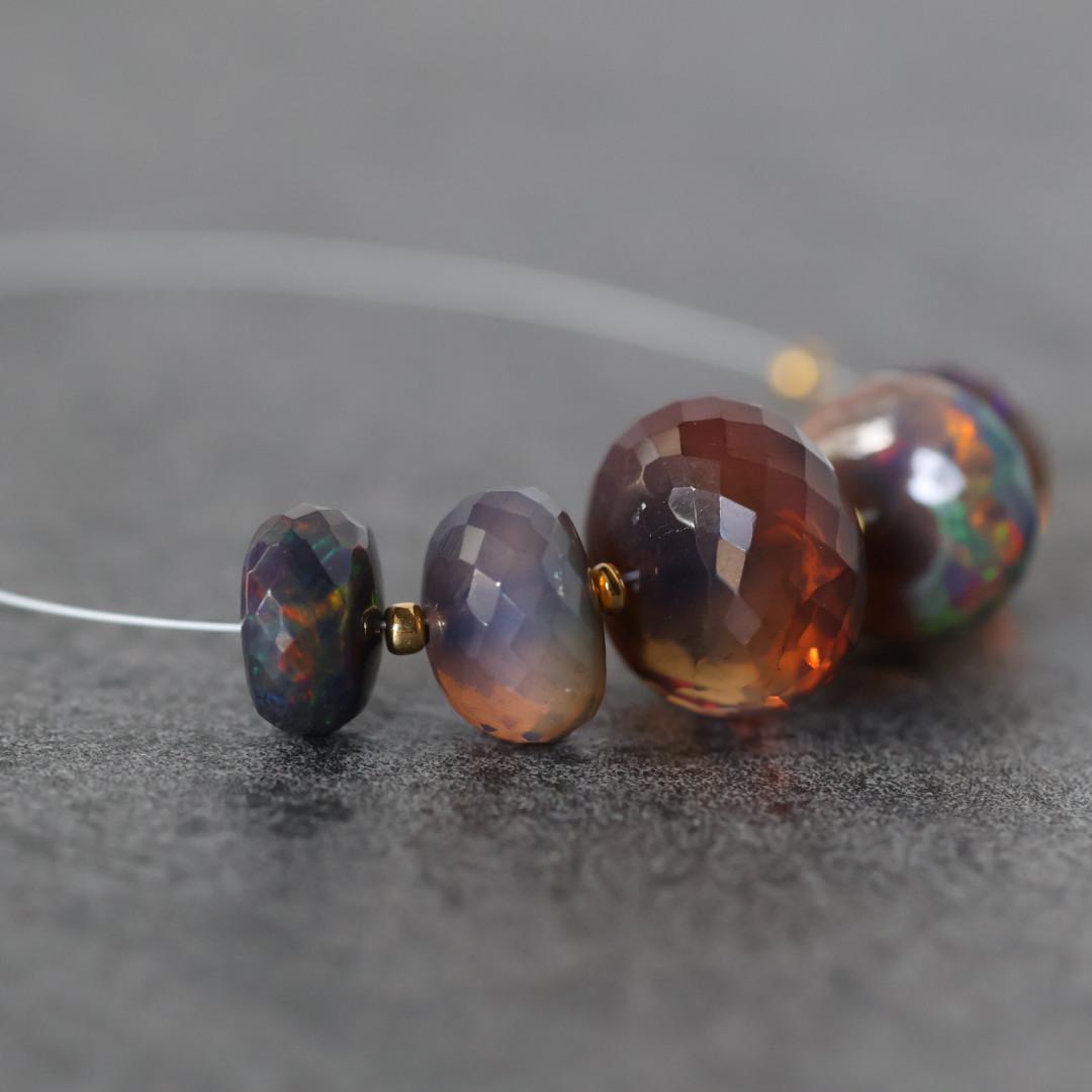 Large 13mm 8mm Ethiopian Opal Beads Natural Disco Welo Opal Natural Gemstone For DIY Jewelry Making