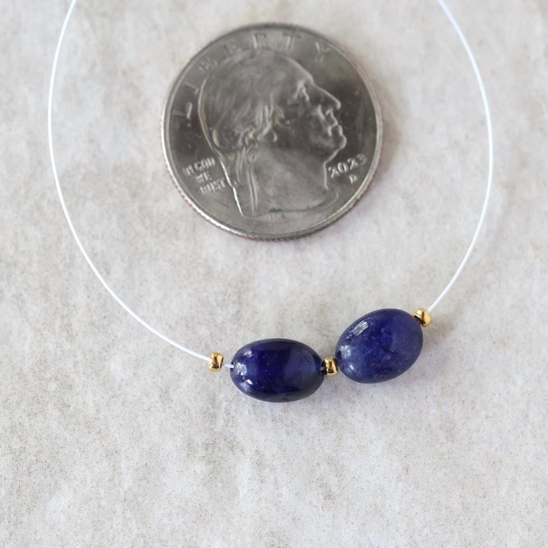 Madagascar Dark Blue Sapphire Beads Oval Smooth 6x9mm Nugget Stone Chunk Gemstone Bead for DIY Jewelry Making