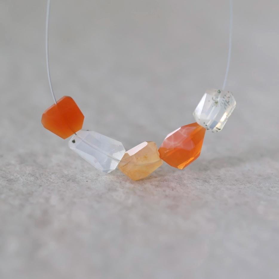 Mexican Fire Opal Nugget Beads Chunks Nuggets Natural Opal Beads for DIY Jewelry Making Earrings Pendant Necklace