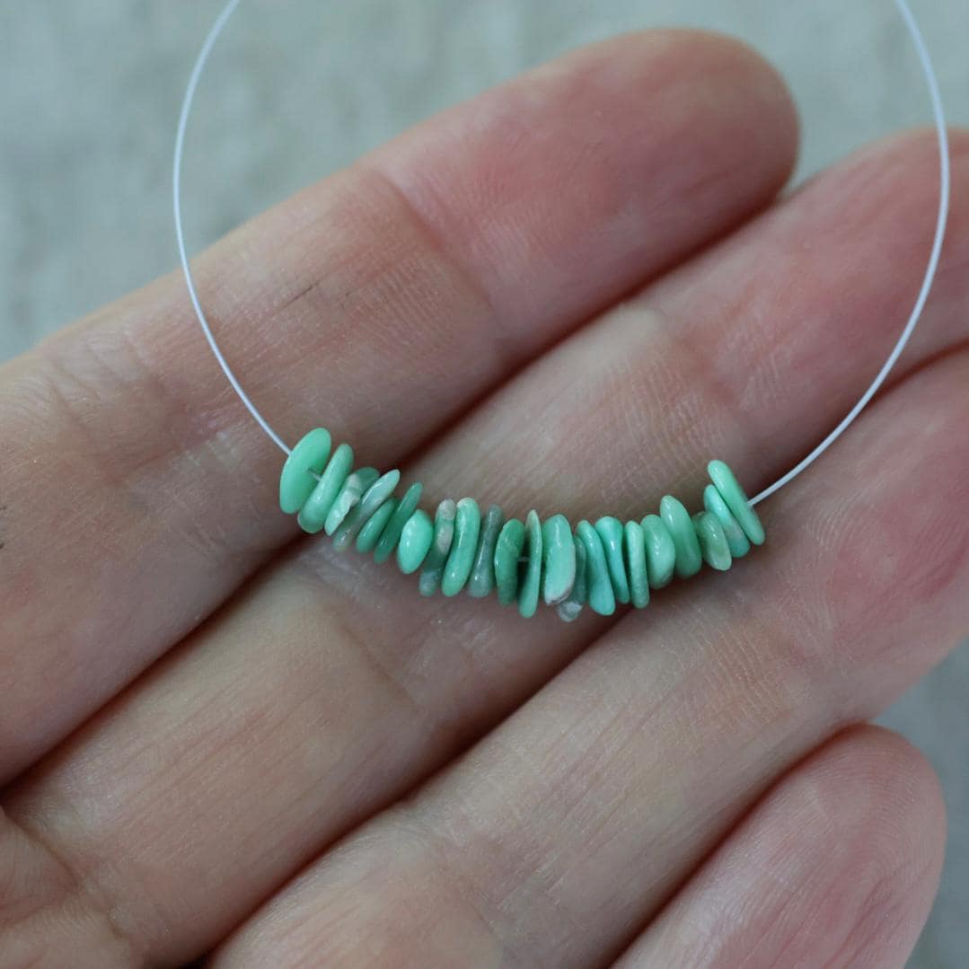 Rare Nevada Variscite Chip Beads 3-5mm Green Gemstone Beads for DIY Jewelry Making Supplies