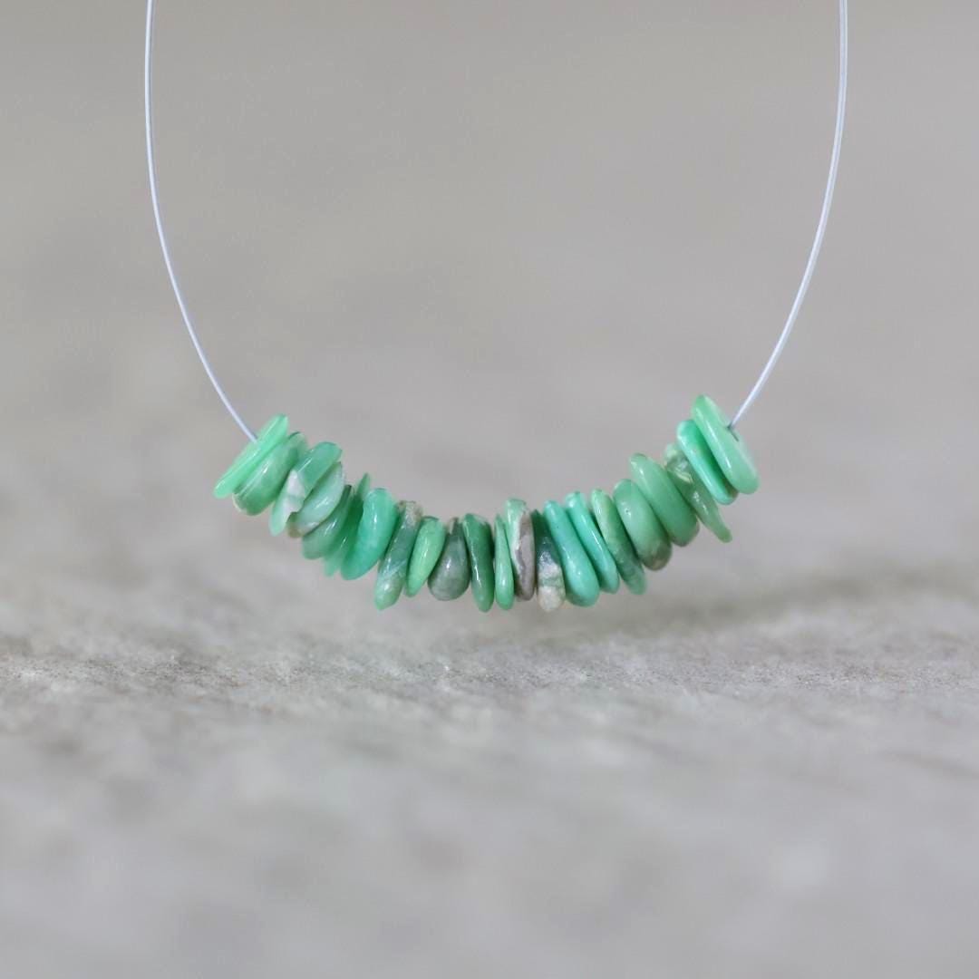 Rare Nevada Variscite Chip Beads 3-5mm Green Gemstone Beads for DIY Jewelry Making Supplies