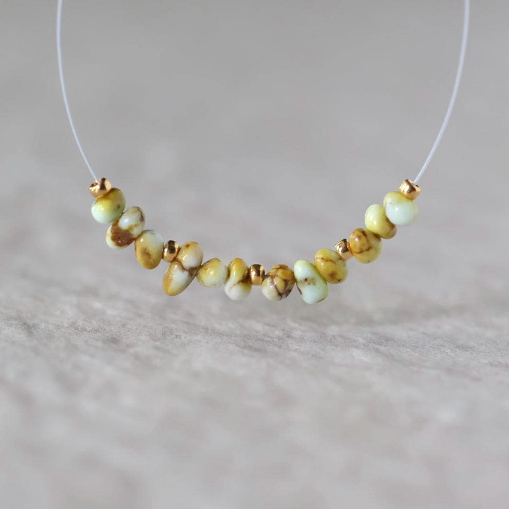 Rare Palomino Variscite Nugget Beads Tiny 3-4mm Petrified Wood Gemstone for DIY Jewelry Making Supplies