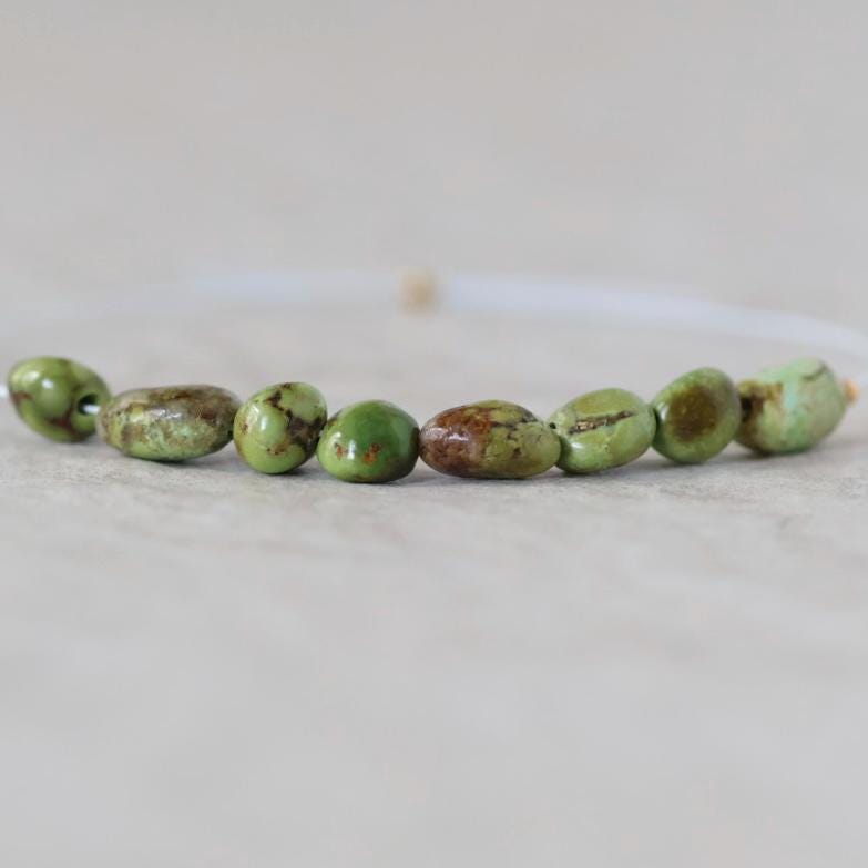 Rare Sonoran Gold Turquoise Nugget Beads Smooth 5mm 8 PCs Natural Mexican Turquoise Gemstone Beads DIY Jewelry Making