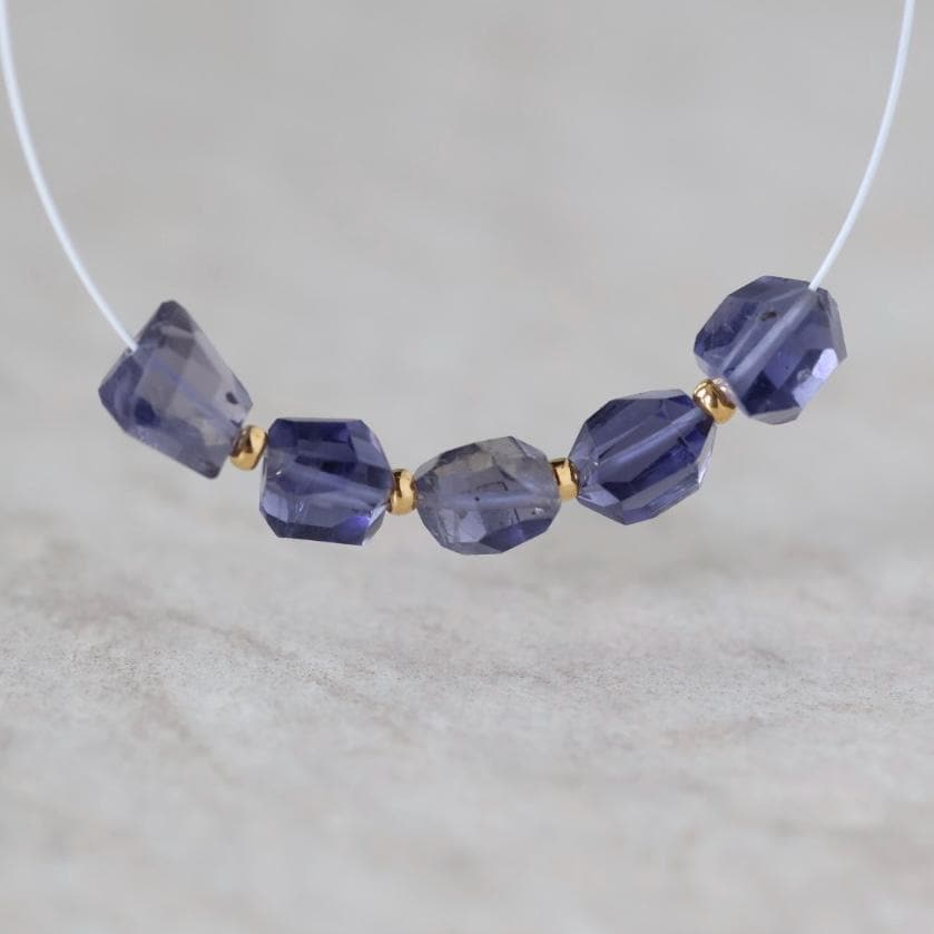 Superb AAA Iolite Nugget Beads Chunks Stones 6mm 5 Pcs Natural Gemstone for DIY Jewelry Making DIY Necklace Earrings
