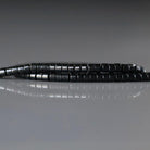 1.5‚Äì2.5mm Black Spinel Tube Beads ‚Äì Tiny Natural Gemstone 15" Strand