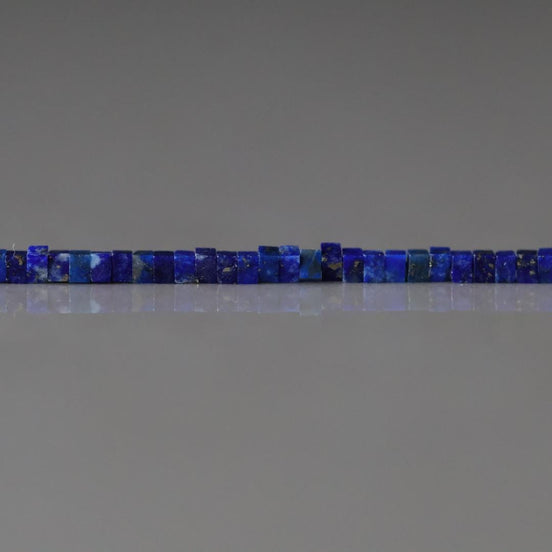 1.5mm AAA Lapis Lazuli Faceted Cube Beads 7" Gemstone Flat Square Beads for Jewelry Making Beading Craft Gift Beads DIY Jewelry Making