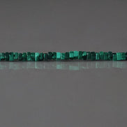 1.5mm AAA Malachite Beads Rectangle Slice Beads Cube 7
