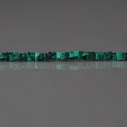 1.5mm AAA Malachite Beads Rectangle Slice Beads Cube 7