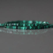 1.5mm AAA Malachite Beads Rectangle Slice Beads Cube 7