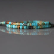 1.5mm 2mm Natural Turquoise Tube Beads 7