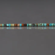 1.5mm 2mm Natural Turquoise Tube Beads 7