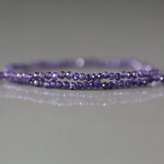 1.8mm 2mm Amethyst Beads Micro Faceted Beads Round 12.5