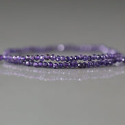 1.8mm 2mm Amethyst Beads - Faceted Round Gemstone 12.5