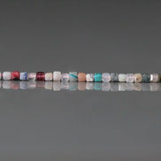 1.8mm 2mm Multi Gemstone Cube Beads 15