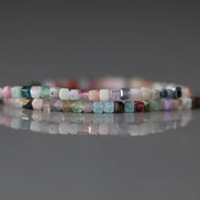 1.8mm 2mm Multi Gemstone Cube Beads 15